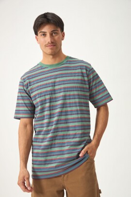REMERA STRIPES VERDE