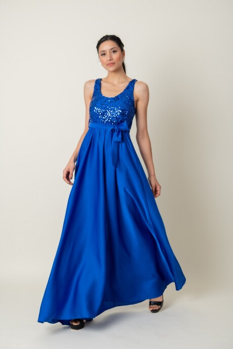 VESTIDO LOTO Azul francia