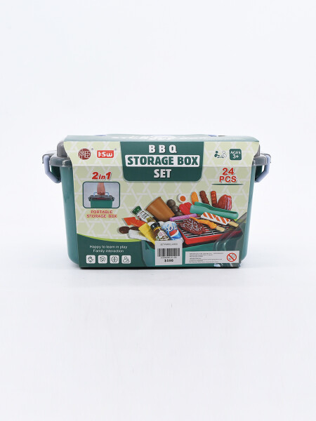 SET PARRILLA BOX VERDE AQUA