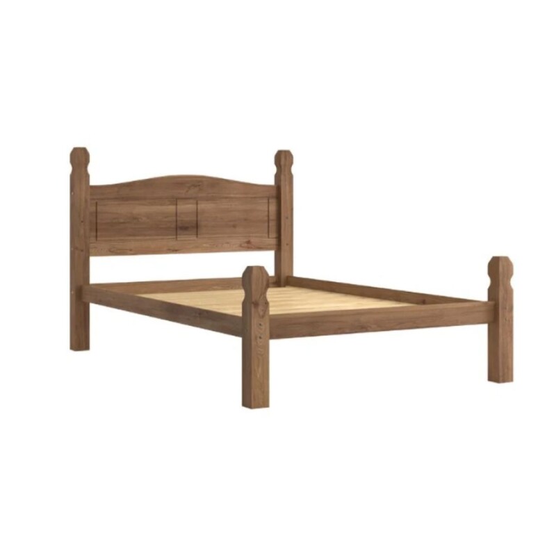 Cama 2 Plazas Nogal Línea Mexicana Madera Maciza Cama 2 Plazas Nogal Línea Mexicana Madera Maciza