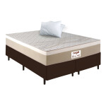SOMIER NOGAL RELAX QUEEN 1.58X1.98 MARRON BASE+COLCHON Unica