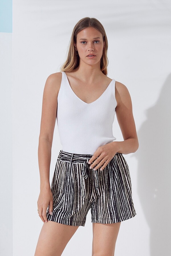 Short Lazo NEGRO/BEIGE