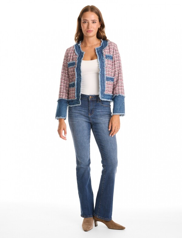 Chaqueta Tweed & Denim ROSA/MULTI