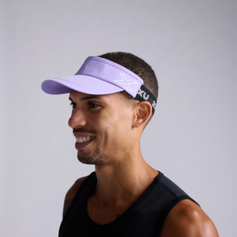 Gorra Running Performance Visor Unisex Grape Fizz/white