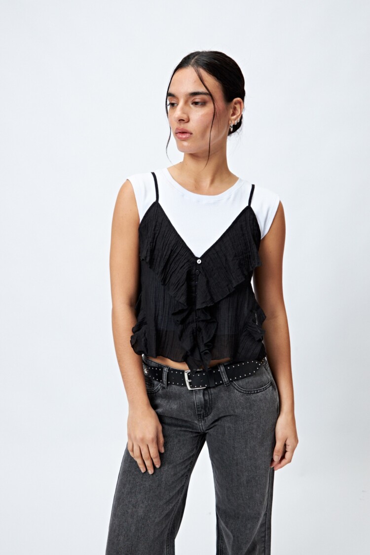 TOP RADIANTE Negro