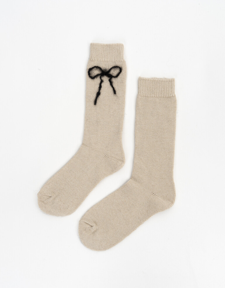 Medias 3/4 Medias Moño - Combinacion Bicolor