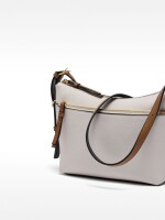 Bolso Bandolera Con Bolsillo Exterior blanco