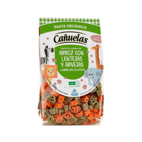 Pasta orgánica de lentejas, arvejas y arroz sin gluten Cañuelas Pasta Org S/g Lent,arv Cañuela
