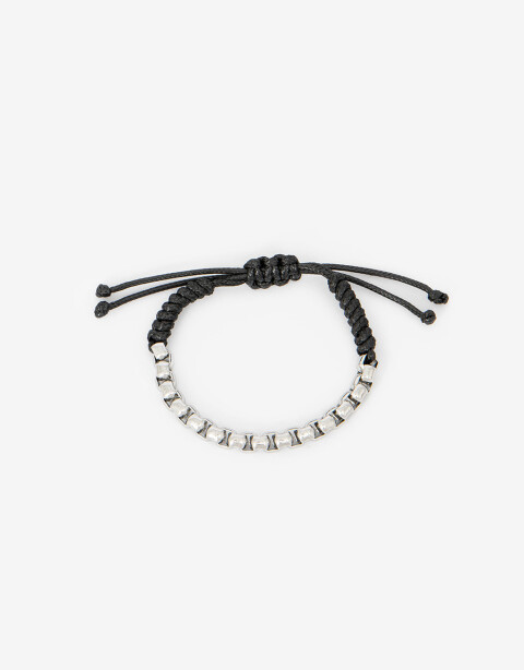 Pulseras Flexibles Cordón Pulsera Acero Men´s Collection - Plateado
