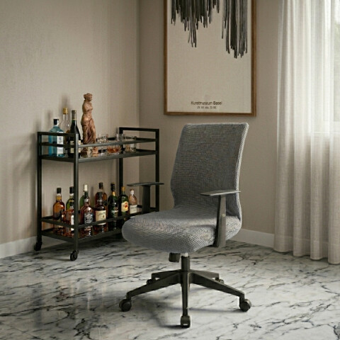 Funda cubre silla de escritorio gris