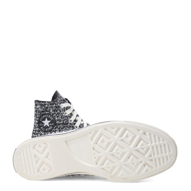 Championes Unisex Converse Chuck 70 Hi Negro - Plata