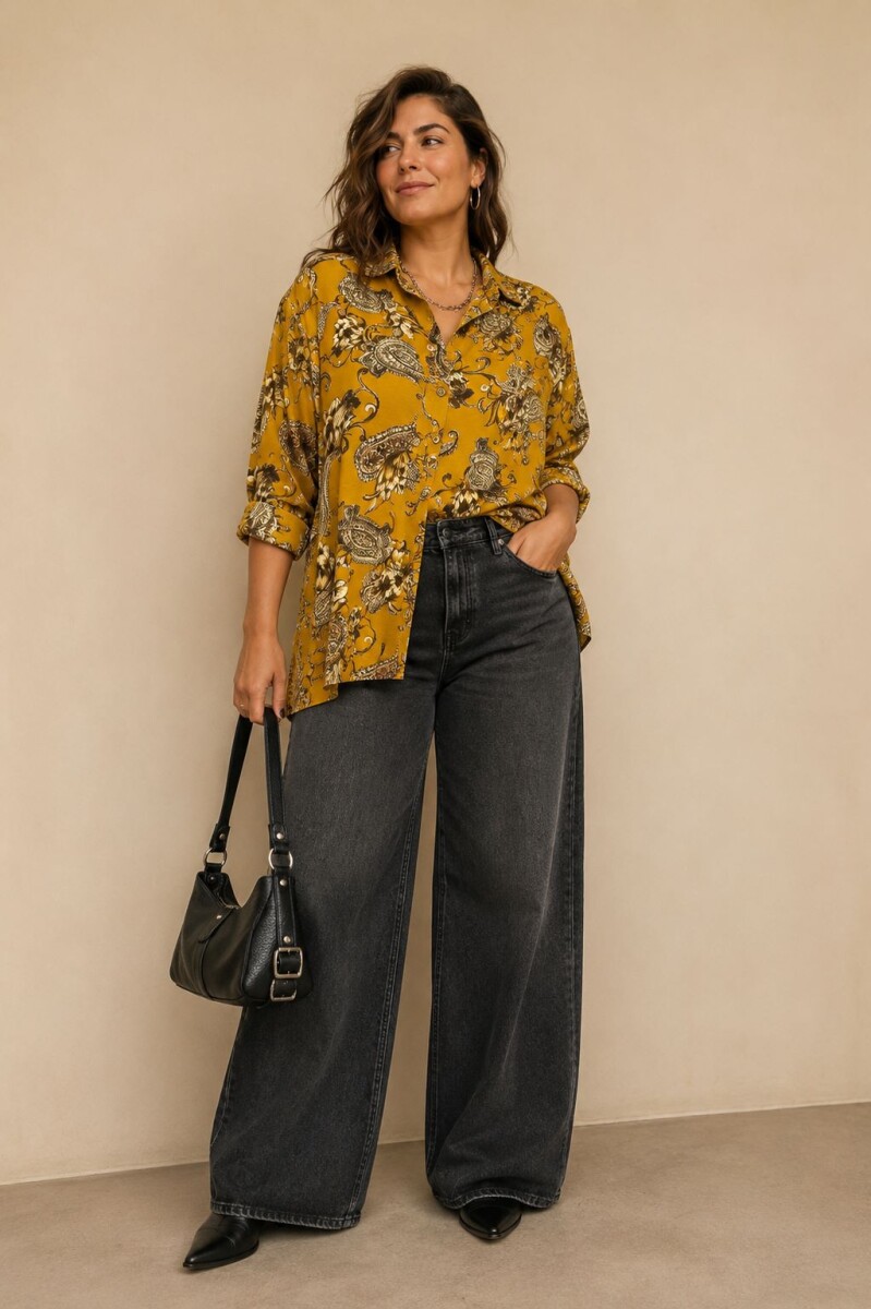 CAMISA MISSY - Mostaza 