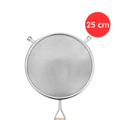 Colador Doble Malla 25 cm Acero Inoxidable Colador Doble Malla 25 cm Acero Inoxidable