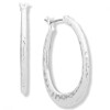 Aro Pe 28Mm Sm Teardrop Hoop Silver