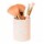 Set de 5 Brochas Maquillaje con Recipiente Porta Pinceles Tornasolado