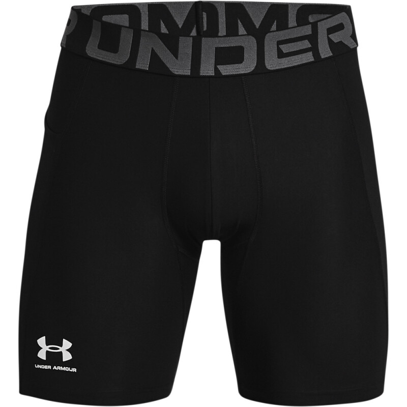 UA HG Armour Shorts-WHT BLK-001