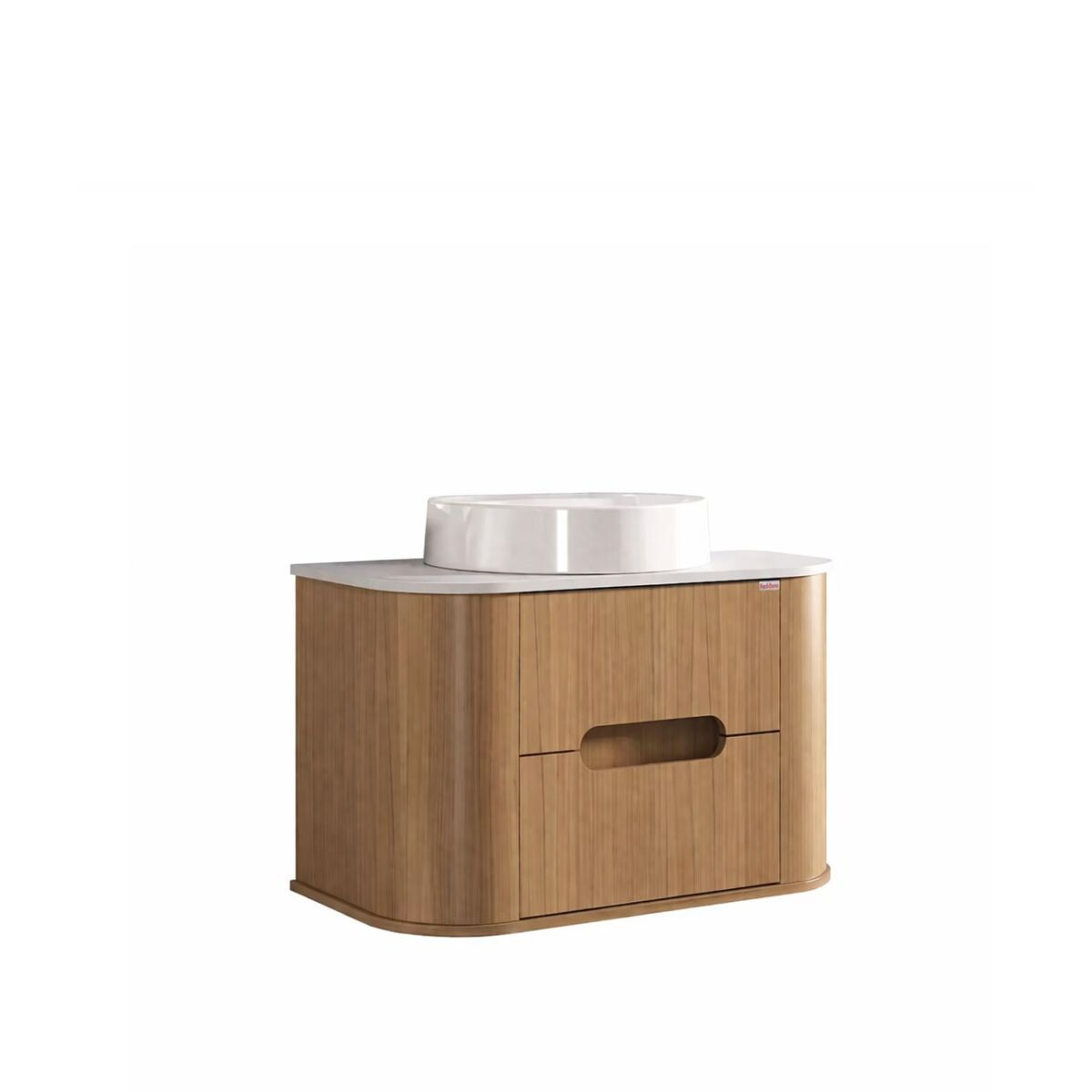 Mueble De Baño Suspendido Eleonora 80 Cm Blanco/catedral Con Bacha 