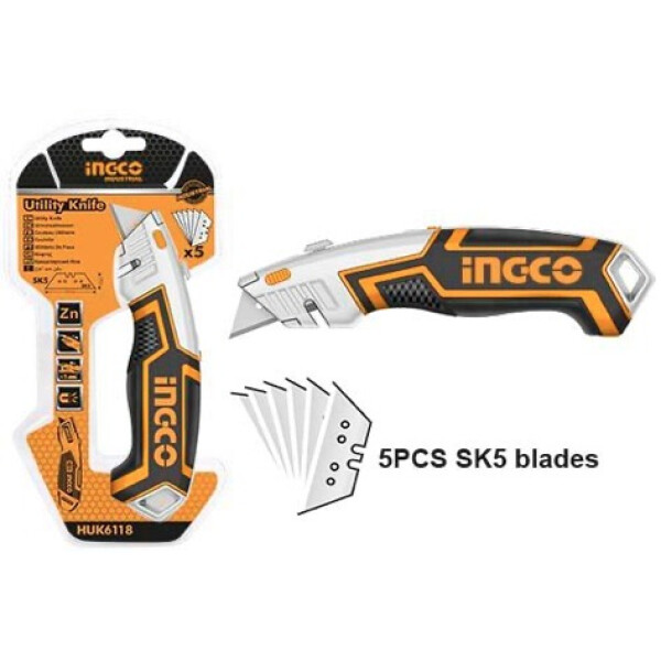 TRINCHETA INGCO HUK6118 C/ 5 REPUESTOS TRINCHETA INGCO HUK6118 C/ 5 REPUESTOS