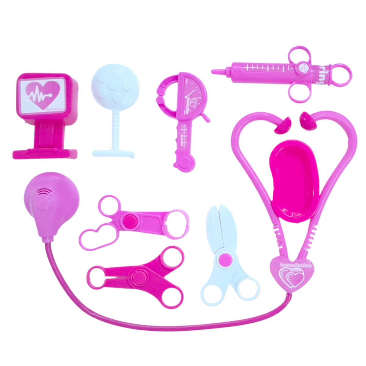 OUTLET Set Doctora rosado c/ accesorios caja 36*26*4.5cm - Outlet Set Doctora Rosado C/ Accesorios Caja 36*26*4.5cm 