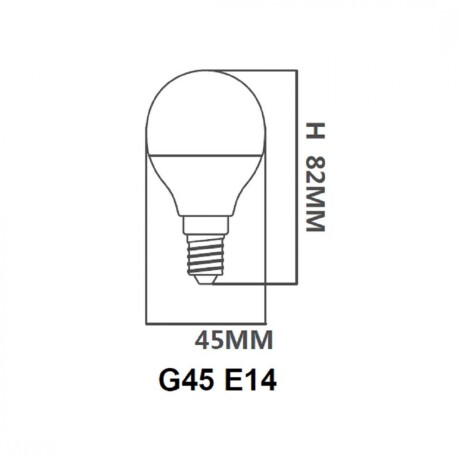 Pack x6 pcs -Lampara LED Gota, E14 6W Luz Fría