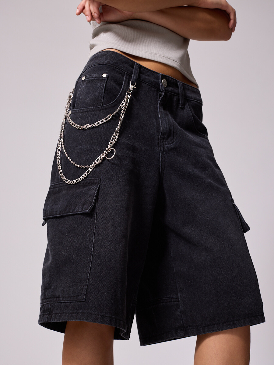 SHORT JEAN RAYE DIXIE Gris Oscuro