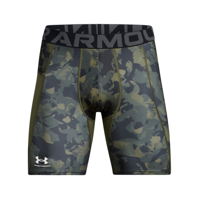 UA HG Armour Prtd Comp Sts-GRN GRN-390