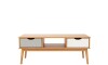 Mesa de Living Nordica Roble/Gris claro/Blanco