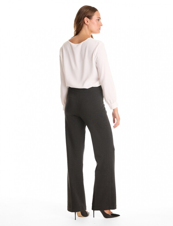Pantalon Confort Pull On GRIS OSCURO