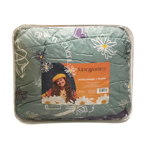 Acolchado Infantil Margarita 1 Plaza 100% Microfibra U