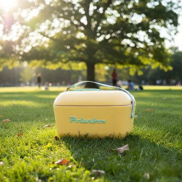 Conservadora Hielera Vintage 12L Litros Latas Hielo Polarbox Color Amarillo