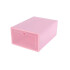 Caja Zapatos Zapatera Transparente Organizador Apilable Variante Color Rosado