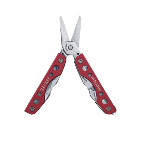 Mini tijera multifunción Shortcut - Gerber Rojo