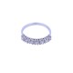Anillo medio sin fin oro 18k blanco con 7 brillantes engarce 4 puntas. Anillo medio sin fin oro 18k blanco con 7 brillantes engarce 4 puntas.