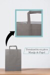 Bolsa lisa acuario 22x10x30 cm GRIS SOMBRA