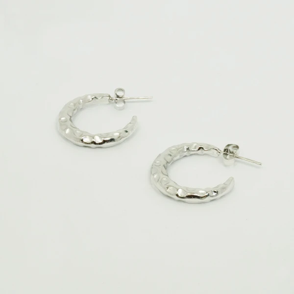 AROS CON RELIEVE AMELIA PLATEADOS