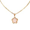 Dije Flor-Oro bajo-Piedra Nacár-CP8568 conpiedra