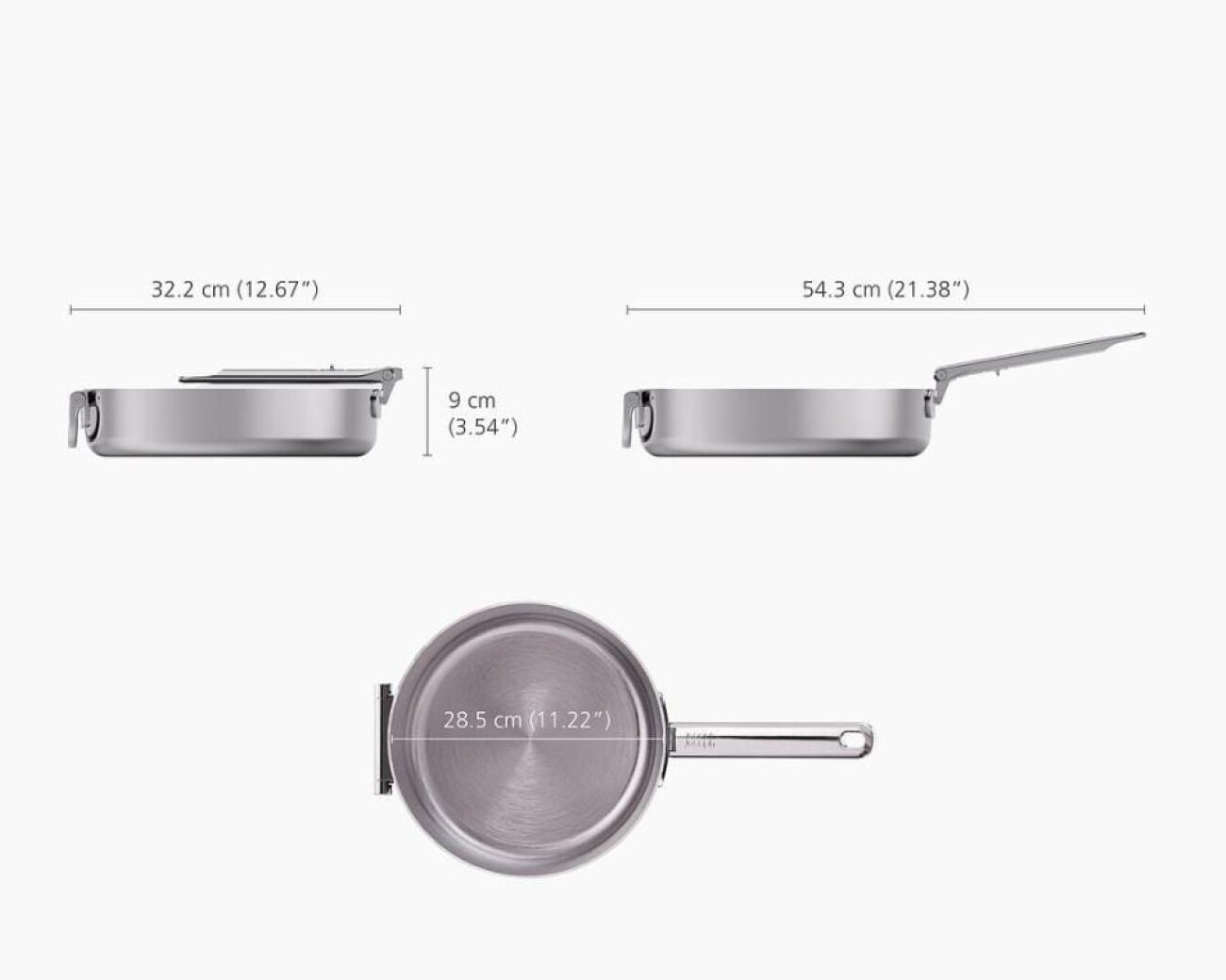 Sartén Space Steel 28 cm con Tapa Joseph Joseph - Preventa Sartén Space Steel 28 cm con Tapa Joseph Joseph - Preventa