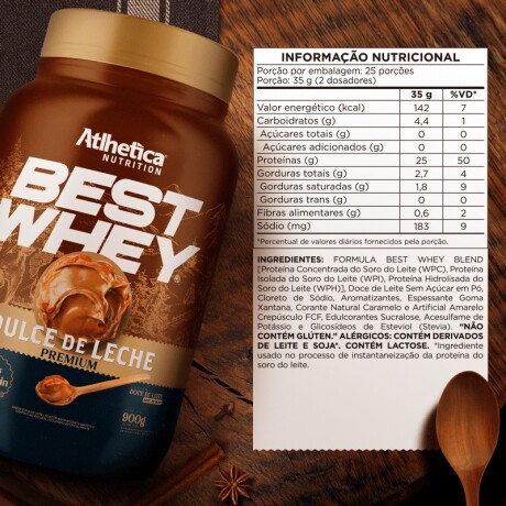 Atlhetica Nutrition Best Whey 900g Dulce de Leche Premium