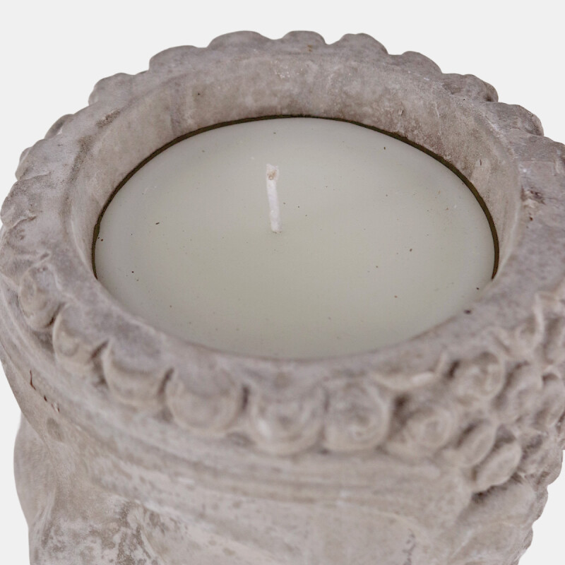 VELA CITRONELA EN POTE CERAMICA BUDA Unica