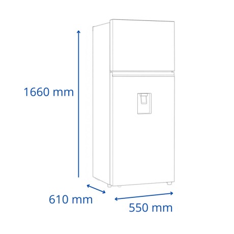 HELADERA JAMES FRÍO SECO FRIO-SECO GRIS RJ 301 INV INOX D