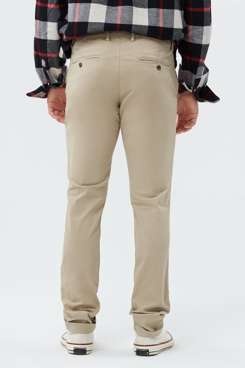 Pantalón Khaki Skinny Hombre Iconic Khaki