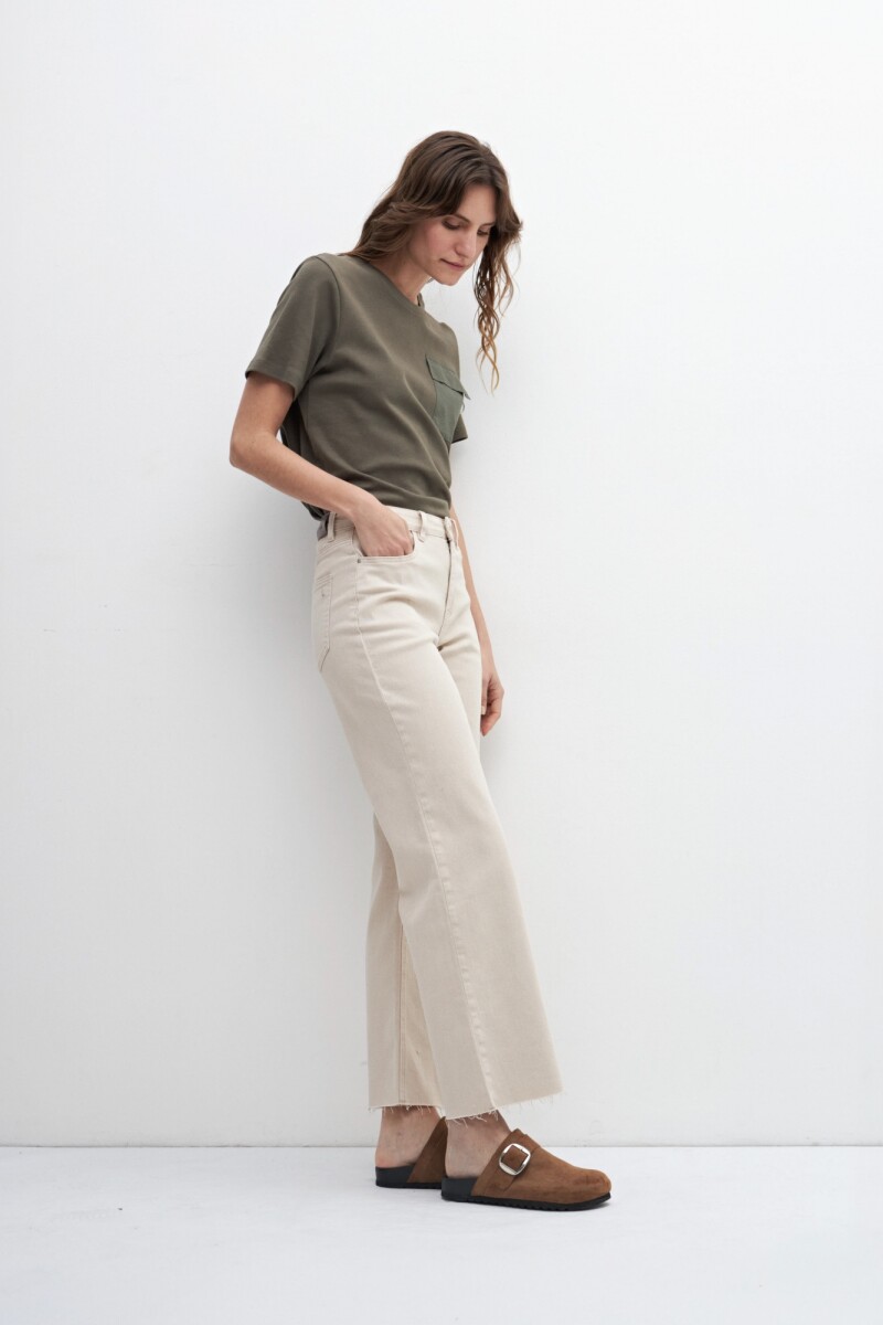 Jean wide leg Alanis beige