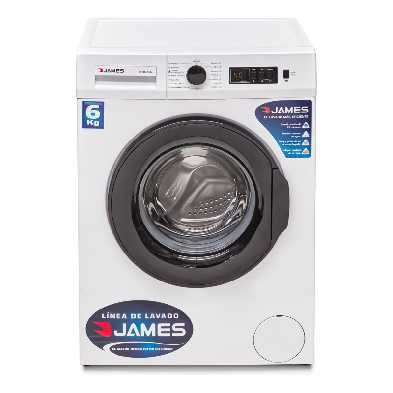 Lavarropas James 6kg Carga Frontal Lr 1006 Bl G5 Blanco Lavarropas James 6kg Carga Frontal Lr 1006 Bl G5 Blanco