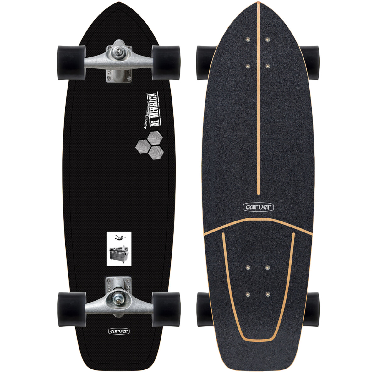Surf skate Carver Ci Dumpster Diver 2 31" X 9.875" Cx - Negro 