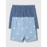 B INDIGO 2PK SHORT DARK INDIGO