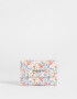 Billetera Color Block Billetera Con Solapa - Estampado Flores