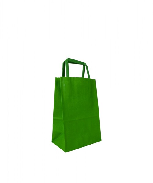 Bolsa lisa acuario 14x08x20 cm VERDE