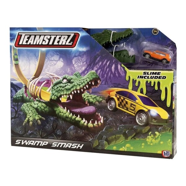 Teamsterz Pista De Auto Dinosaurio + Volcán + Autito Niños Teamsterz Pista De Auto Dinosaurio + Volcán + Autito Niños