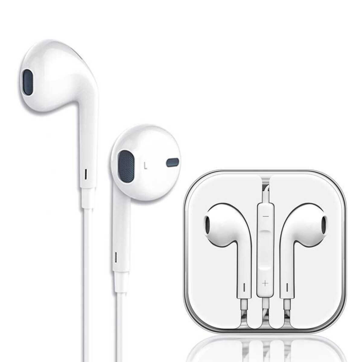 AURICULARES CON CABLE IN EAR MANOS LIBRES CLASICOS BLANCOS 