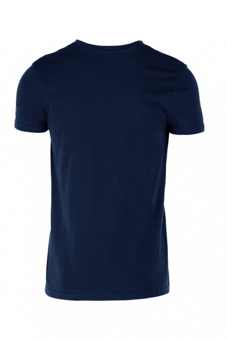 Camiseta escote en v Azul marino